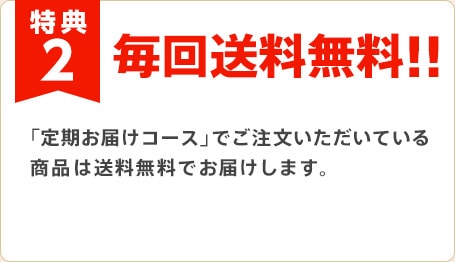 特典2 毎回送料無料!!