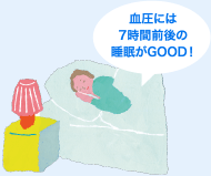 血圧には7時間前後の睡眠がGOOD！