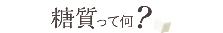 糖質って何？