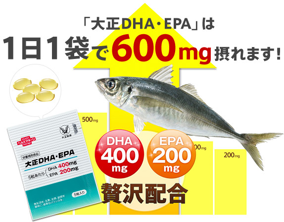 贅沢配合量のDHA・EPA