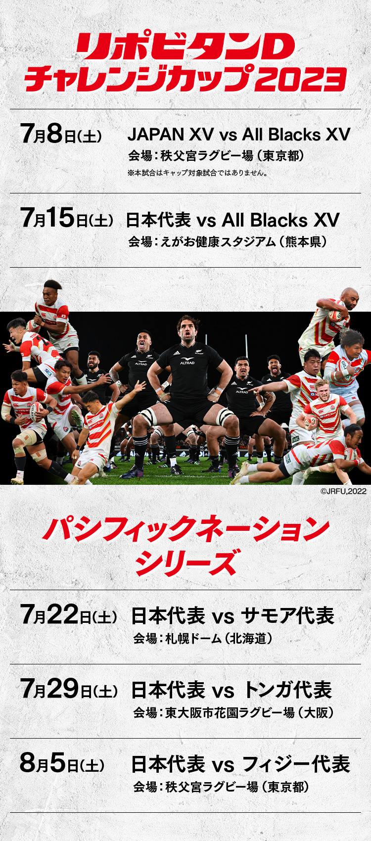超目玉 ラグビー リポＤ ２０２３ 日本代表対トンガ代表 2枚セット 7月29日 通販