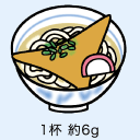 きつねうどん 1食 約6g