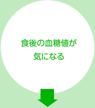 食後の血糖値が気になる