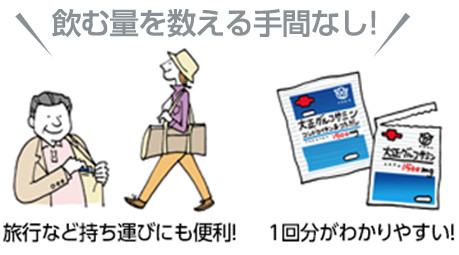 飲む量を数える手間なし!
